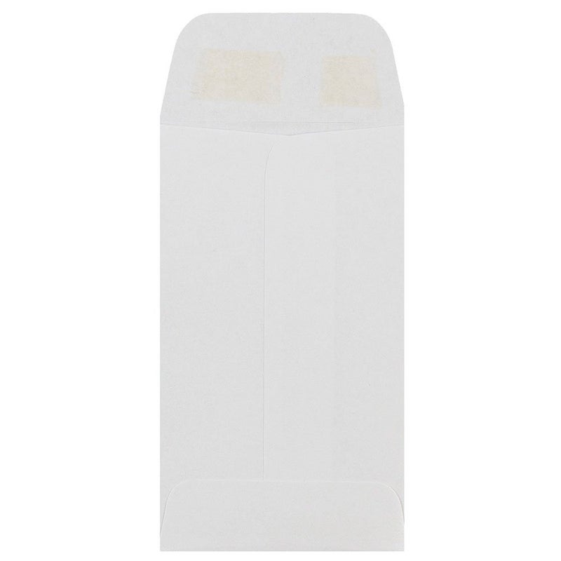 JAM PAPER #3 Coin Business Commercial Envelopes - 2 1/2 x 4 1/4 - White - 50/Pack - Image 2